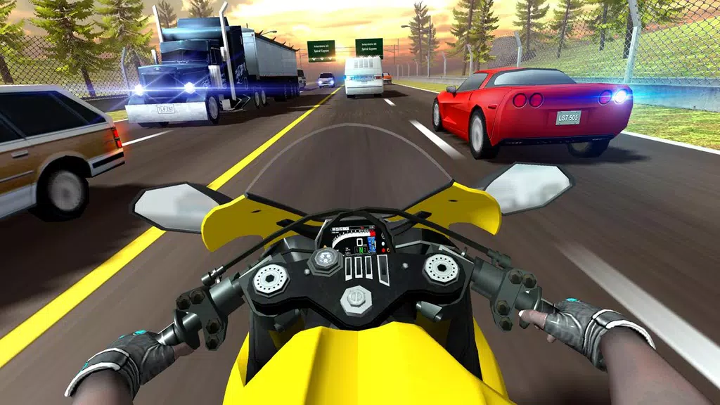 Highway Moto Rider 2: Traffic Captura de tela 1