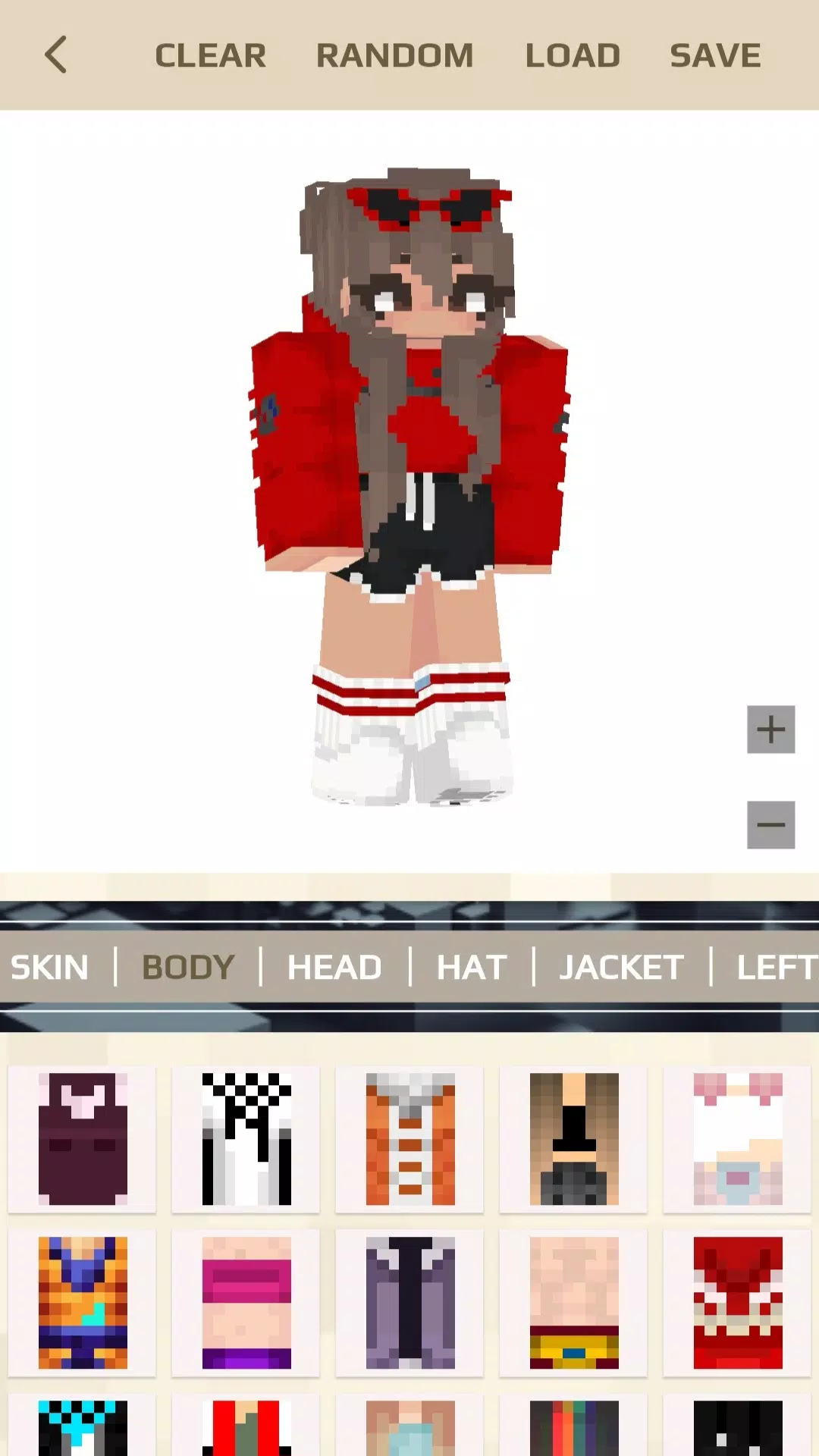 Schermata MC Skin Editor for Minecraft 3