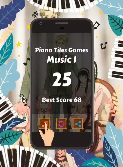 Piano Tiles Anime Spy X Family Capture d'écran 2