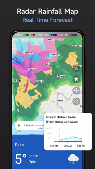 Live Weather & Radar Map Tangkapan skrin 3