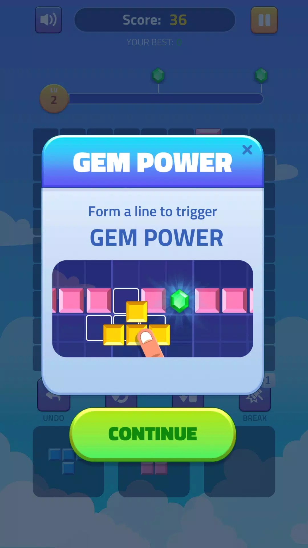 Block Puzzle - Gems Adventure スクリーンショット 2