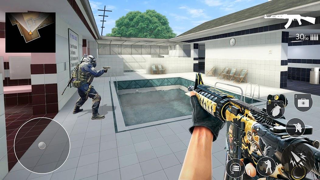 Anti Terrorist Shooting Games Mod Schermafbeelding 1