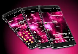 SMS Messages GlassNebula Theme Captura de pantalla 0