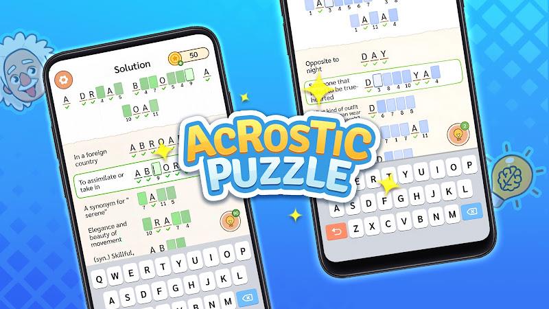 Acrostic Puzzle: Logic Fill in Ảnh chụp màn hình 1