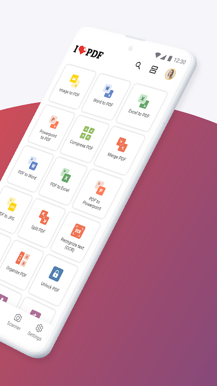 iLovePDF: PDF Editor & Scanner Mod Ekran Görüntüsü 1