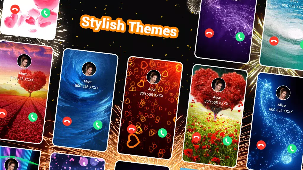 Color Call Screen - Call flash ภาพหน้าจอ 0