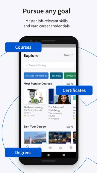 Coursera: Learn career skills Tangkapan skrin 2