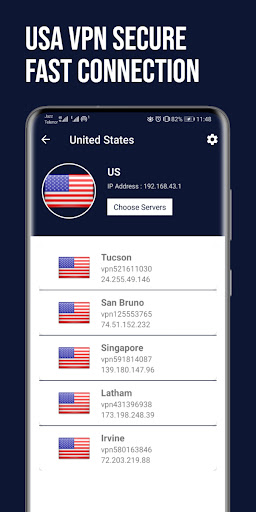 USA VPN Fast: Secure VPN Proxy স্ক্রিনশট 0