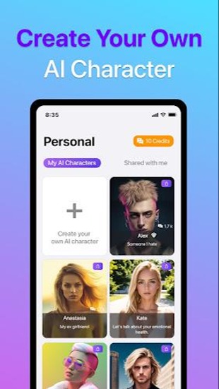 Chatty: AI Roleplay Characters স্ক্রিনশট 1