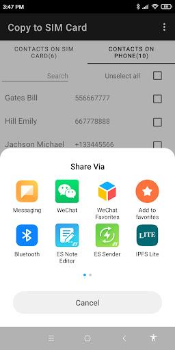 Copy to SIM Card應用截圖第2張