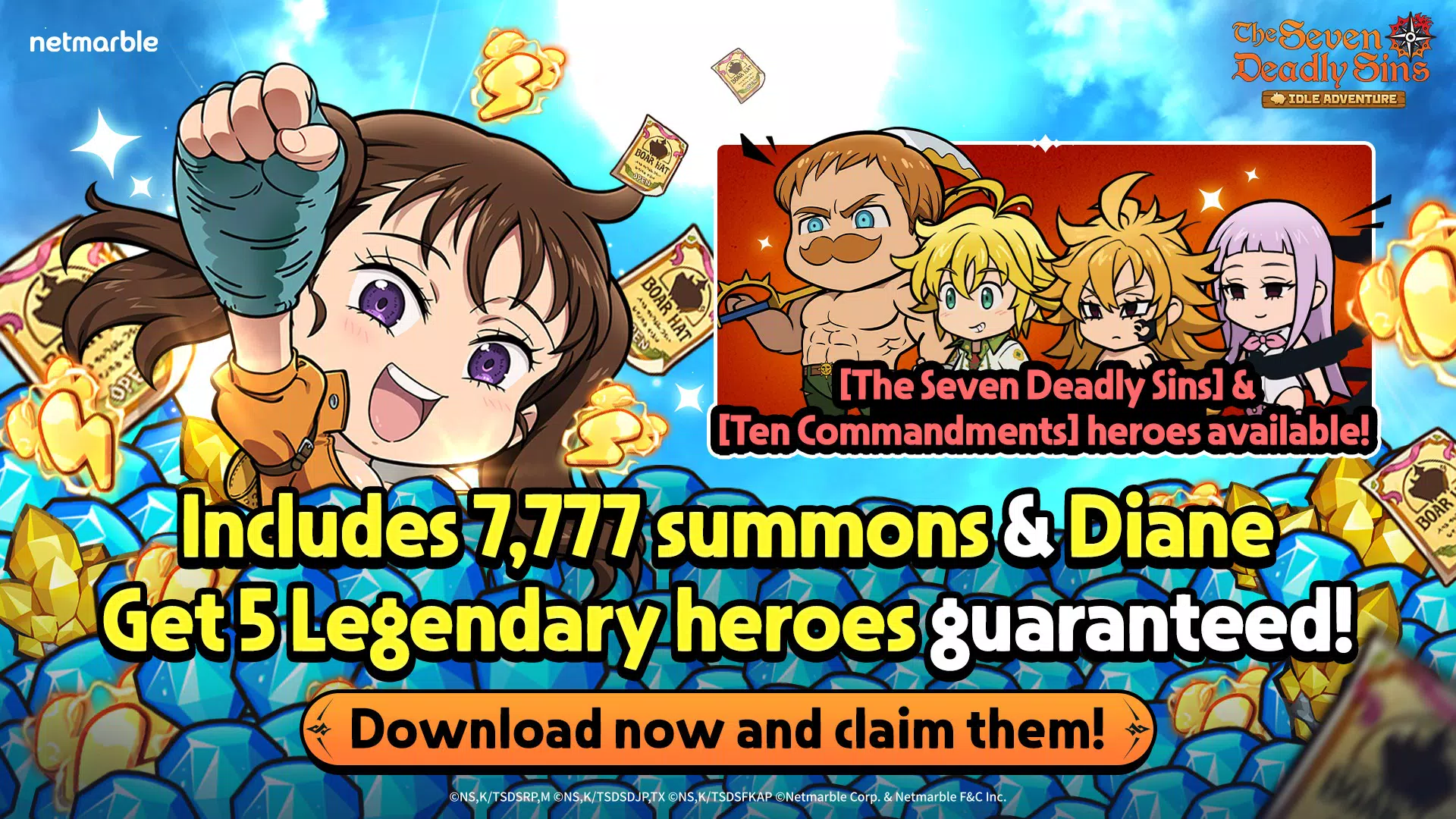 The Seven Deadly Sins: Idle Tangkapan skrin 0