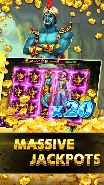 Manic Casino - Vegas Slots Party ภาพหน้าจอ 1