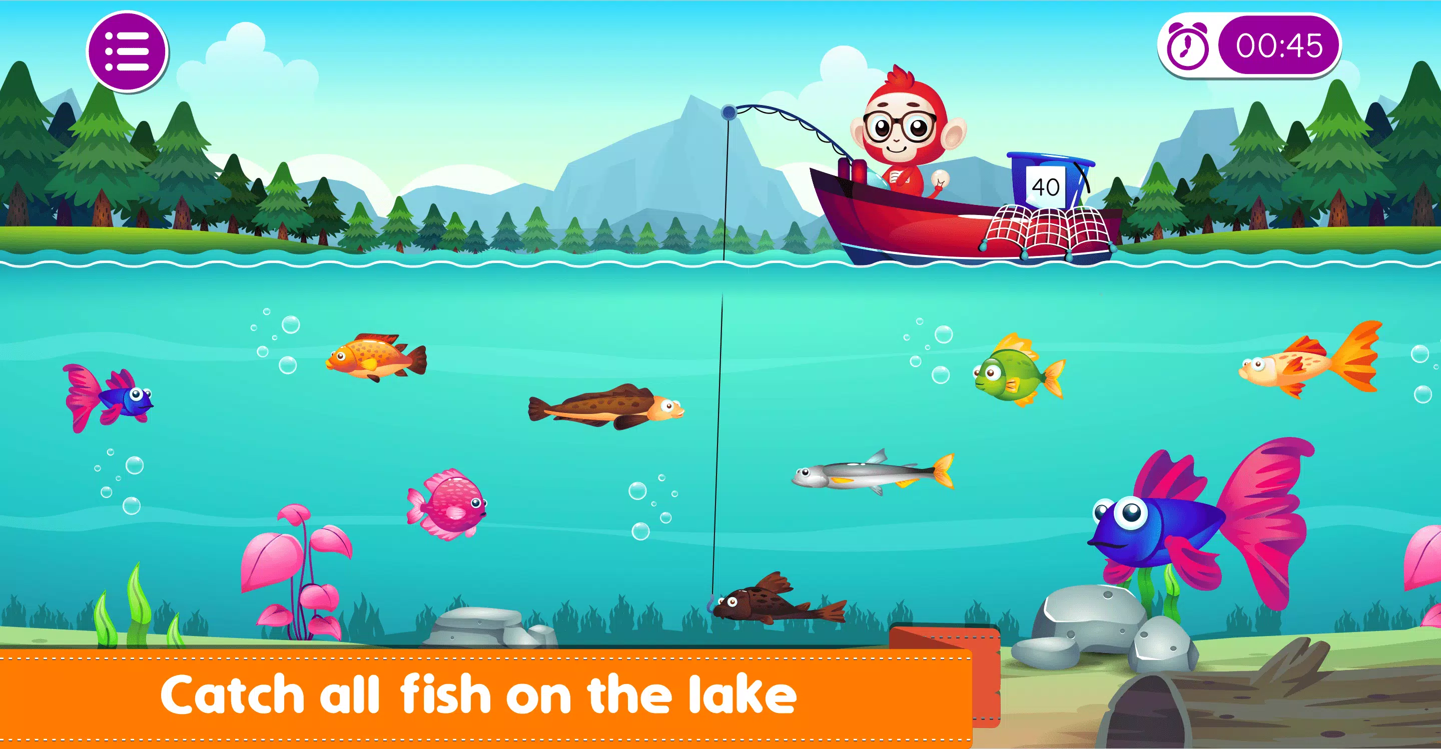 Marbel Fishing - Kids Games स्क्रीनशॉट 2