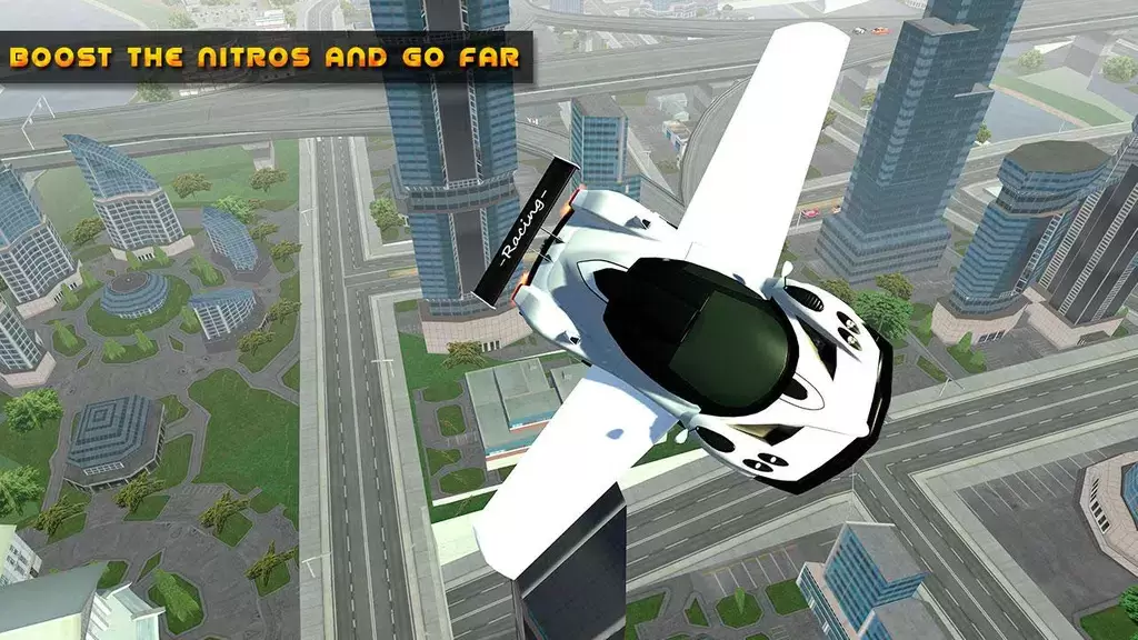 Flying Car Game driving ဖန်သားပြင်ဓာတ်ပုံ 0