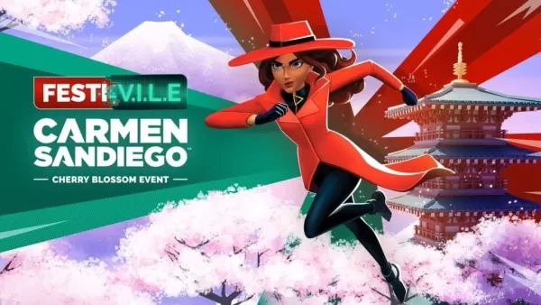 Carmen Sandiego ทำเครื่องหมาย 40 ปีจัดการอาชญากรรมในเทศกาล Cherry Blossom ของญี่ปุ่น