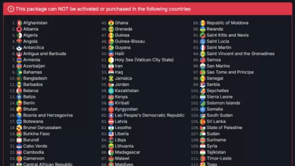 Dados do SteamDB Mostram Restrições Regionais