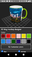 3D Mug Mockup Designer Schermafbeelding 0