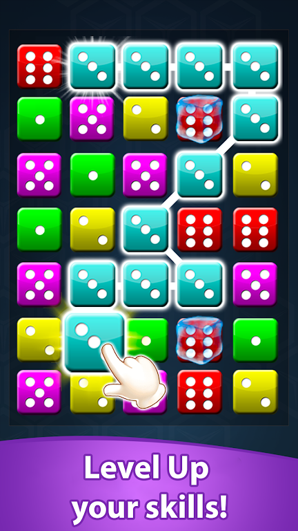 Dice Match Line Puzzle Games Zrzut ekranu 3