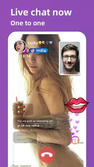 Live chat: Video chat with girl text now free date Ekran Görüntüsü 1