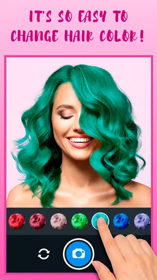 Hair Color Changer Ekran Görüntüsü 1