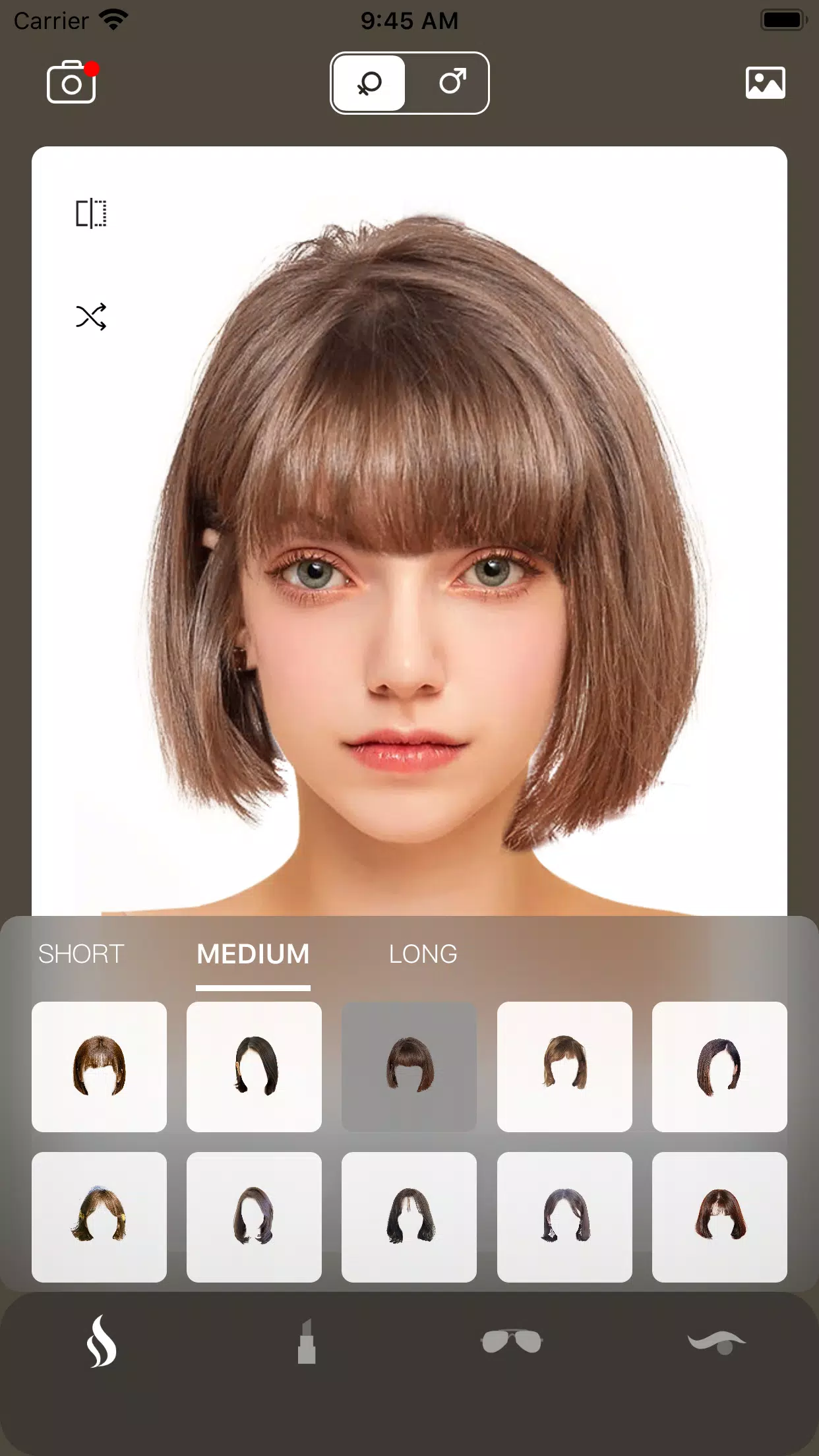 AI Hairstyle Try On・Bangs・Wigs应用截图第0张