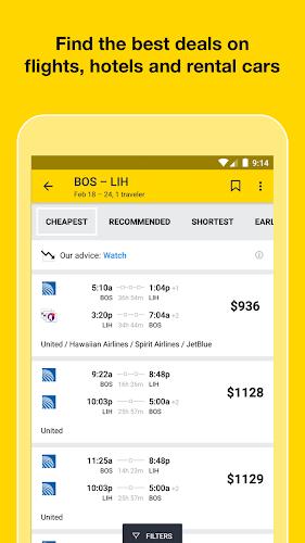 Cheapflights: Flights & Hotels Ảnh chụp màn hình 0