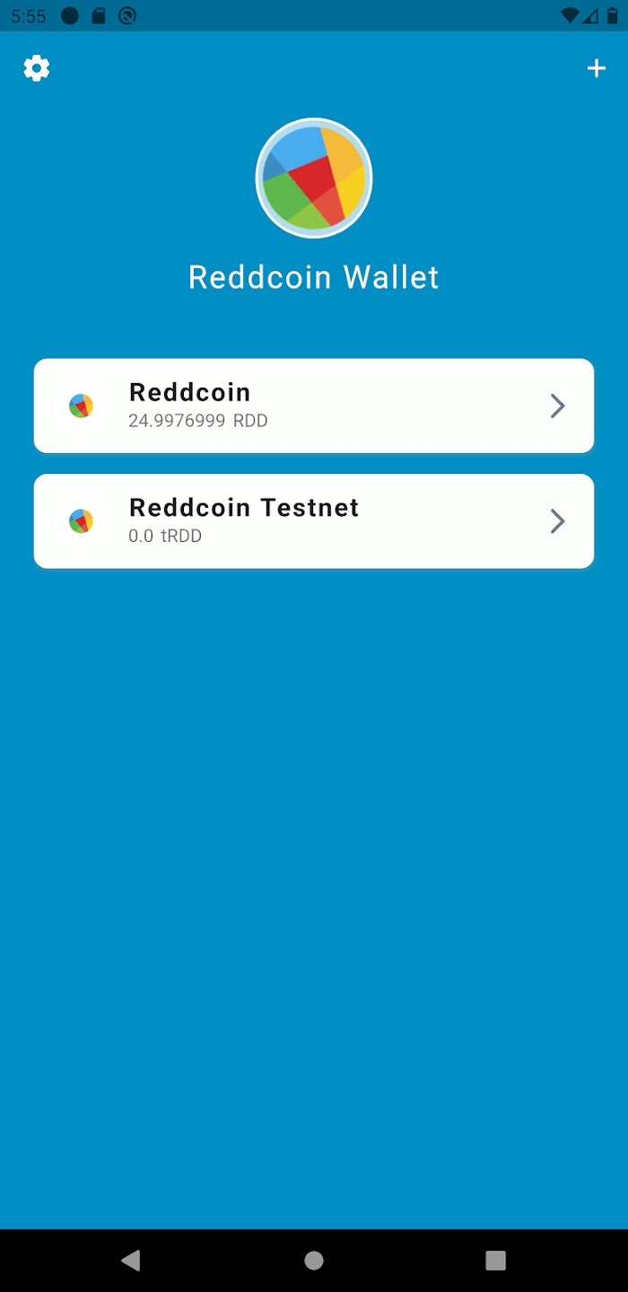 Reddcoin Mobile Wallet Schermafbeelding 0