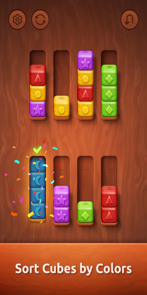 Colorwood Sort Puzzle Game Mod Schermafbeelding 0