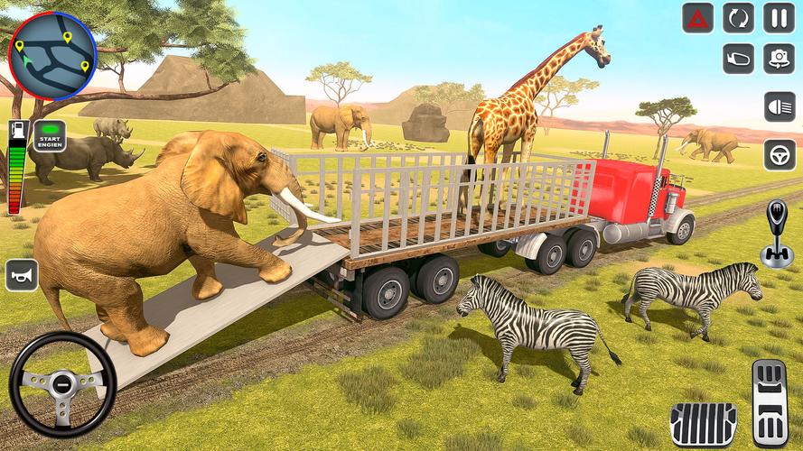 Wild Animal Truck Transporter Ảnh chụp màn hình 3