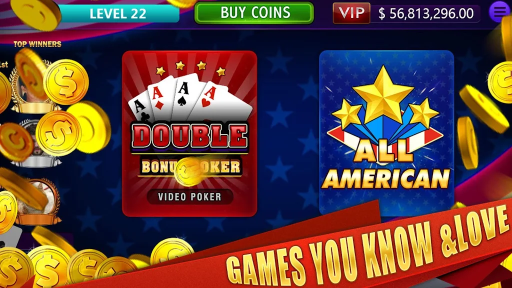 All American & Double Bonus - VIDEO POKER Screenshot 0