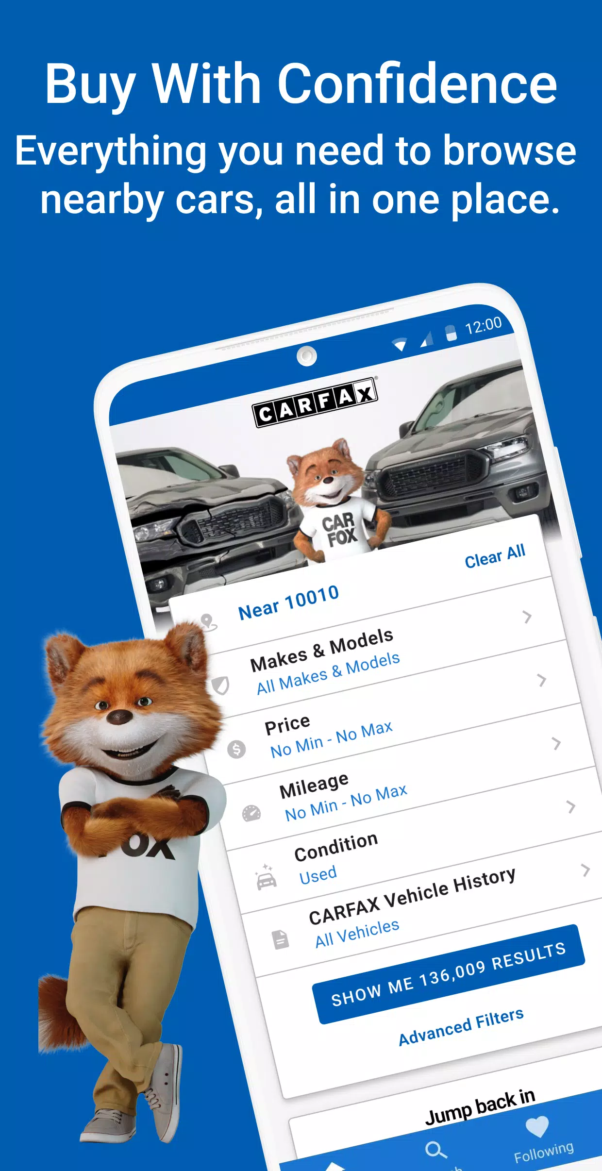 CARFAX 스크린샷 0