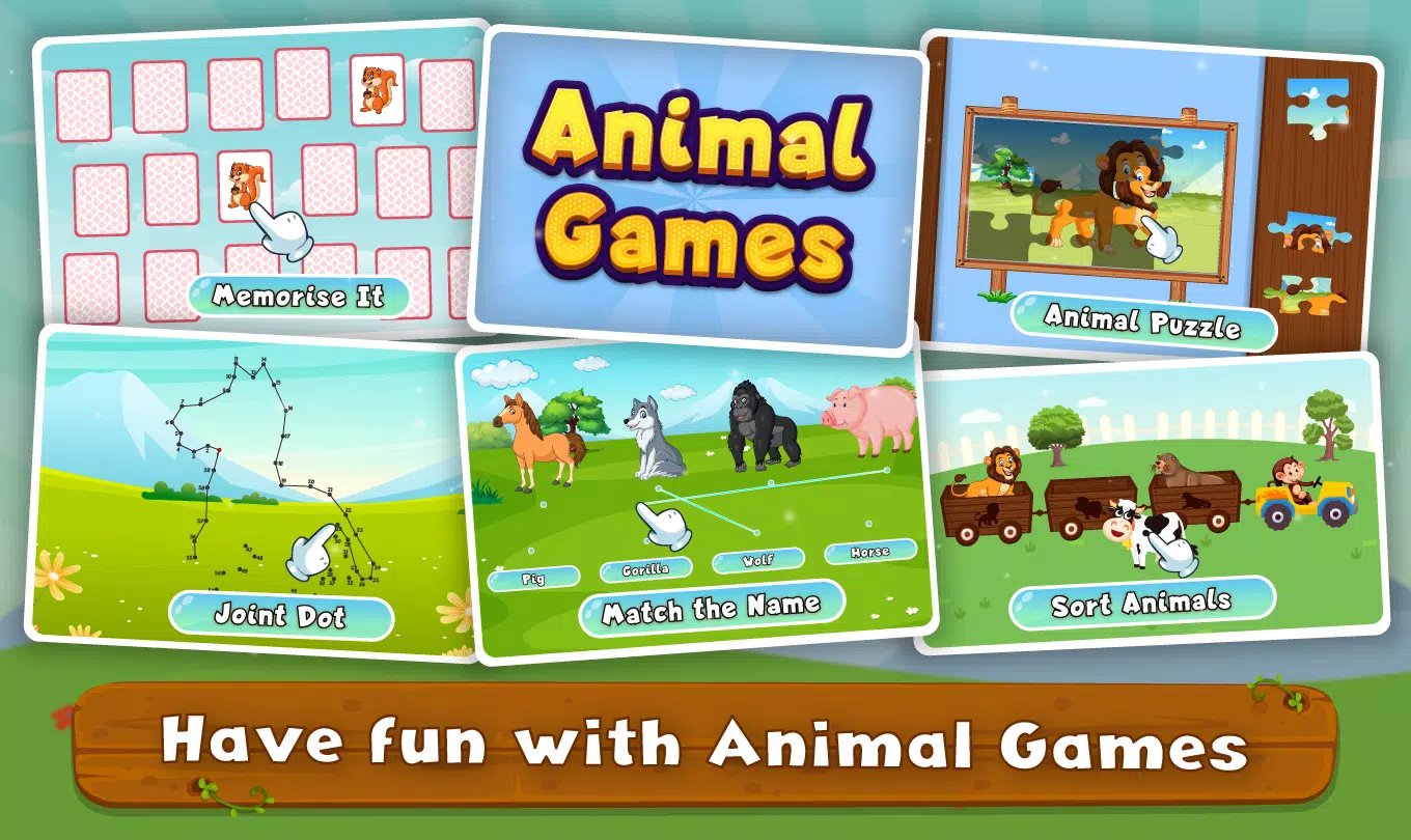 Kids Animal Sounds & Games Schermafbeelding 3