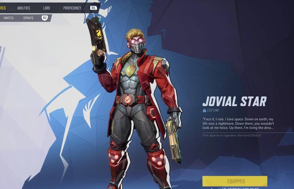 Star-Lord's Jovial Star skin