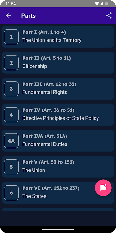 Constitution of India Captura de tela 1