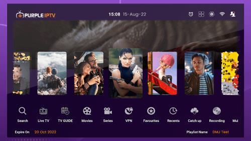 Purple IPTV ဖန်သားပြင်ဓာတ်ပုံ 0