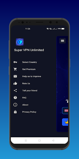 Super VPN - Unlimited Proxy Zrzut ekranu 1