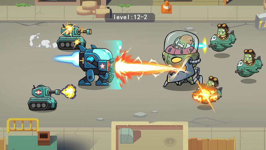 Schermata Merge Mech vs. Zombie Brawl 2