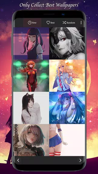 Sexy Anime Girls HD 4K Wallpapers(Manga Comic) Schermafbeelding 0