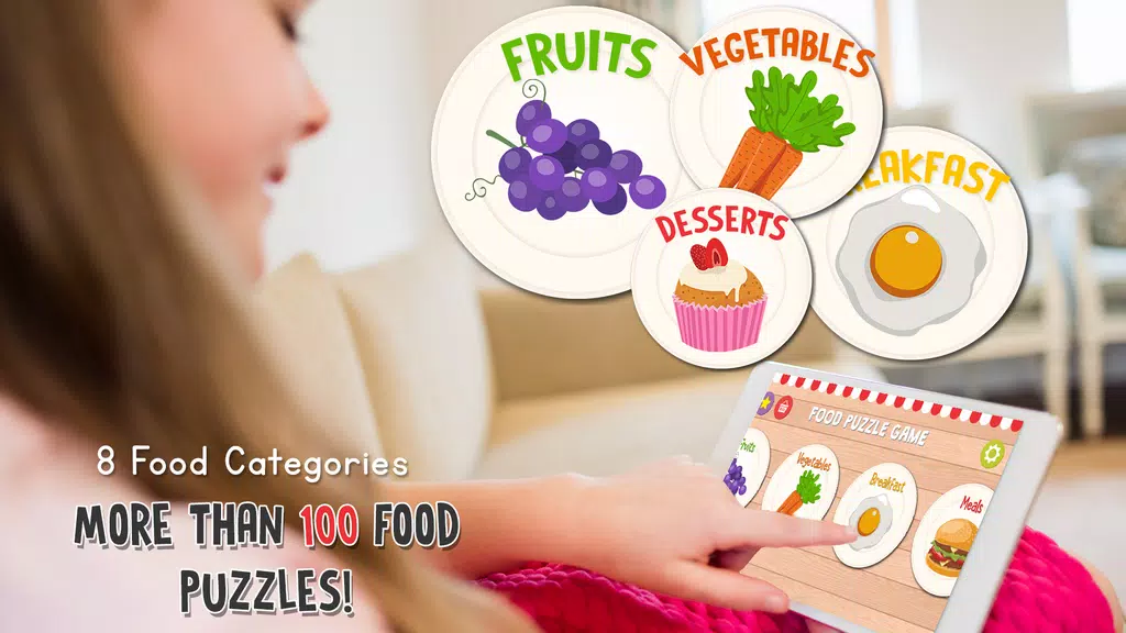 Food Puzzle for Kids Capture d'écran 2