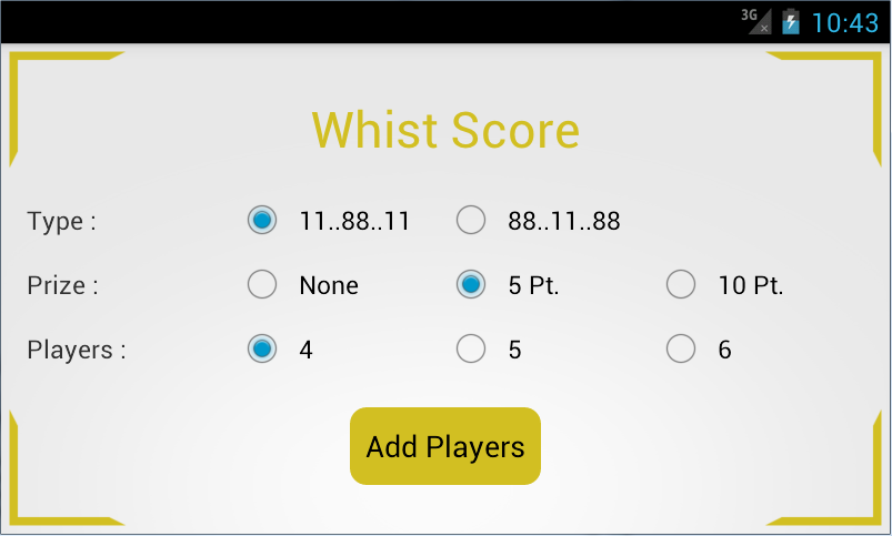 Whist Score Captura de tela 0