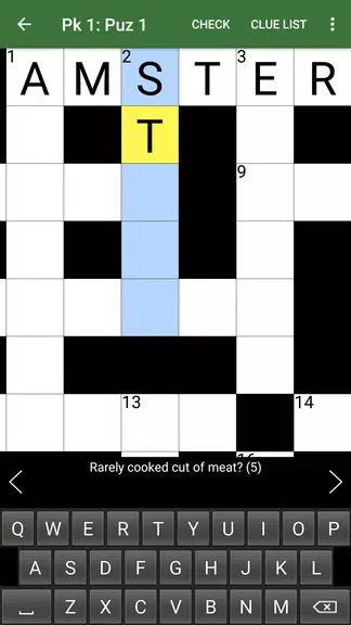 Cryptic Crossword Lite Captura de pantalla 3