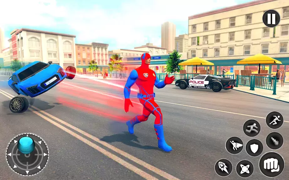 Captain Super Hero Man Game 3D Schermafbeelding 1