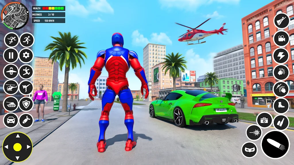 Spider Rope Flying Hero games ဖန်သားပြင်ဓာတ်ပုံ 3