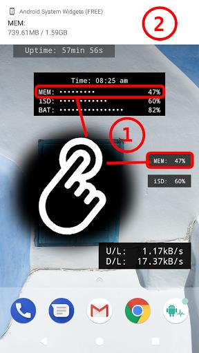 Android System Widgets Captura de tela 1