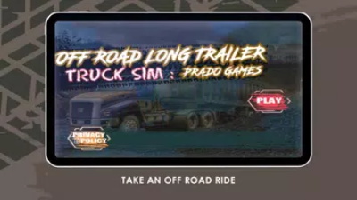 Offroad Long Trailer Truck Sim Tangkapan skrin 0