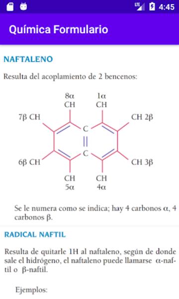 Schermata Química Formulario 0