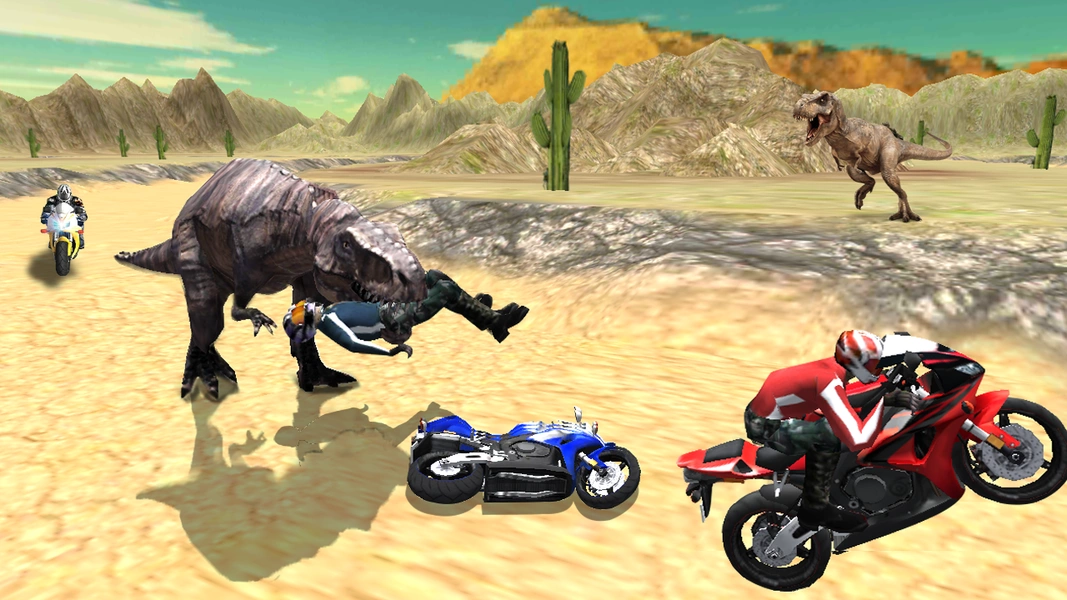 Dino World Bike Race Game - Jurassic Adventure Capture d'écran 3