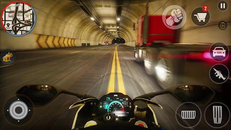 Highway Bike Riding & Racing Screenshot 1