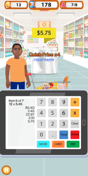 Supermarket Cashier Simulator Mod Captura de pantalla 1