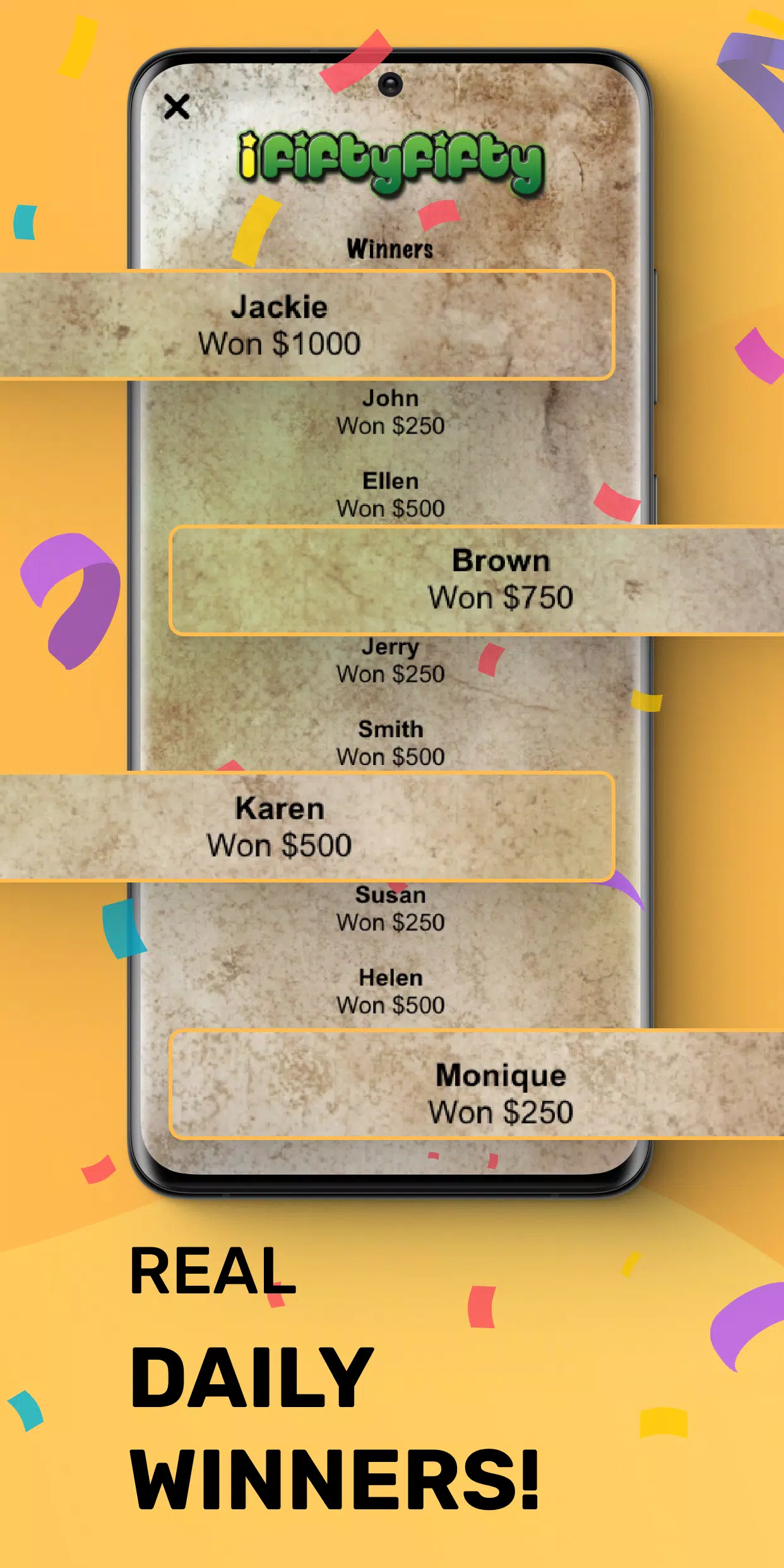 Money Making Game iFiftyFifty应用截图第3张